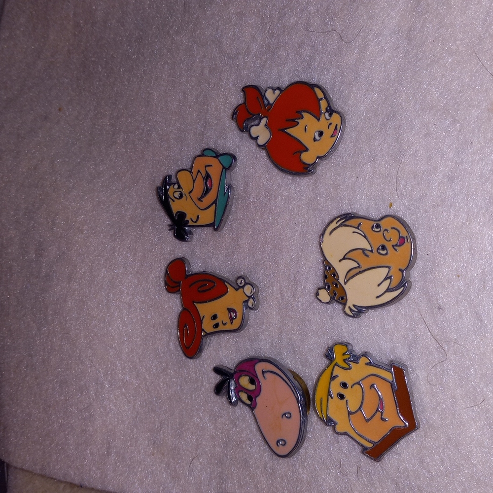 The Flintstones Button Covers Vintage 1994 Hanna Barbera Productions